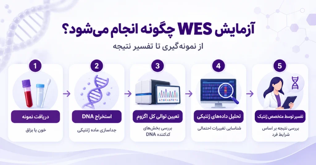 آزمایش WES چگونه انجام میشود؟